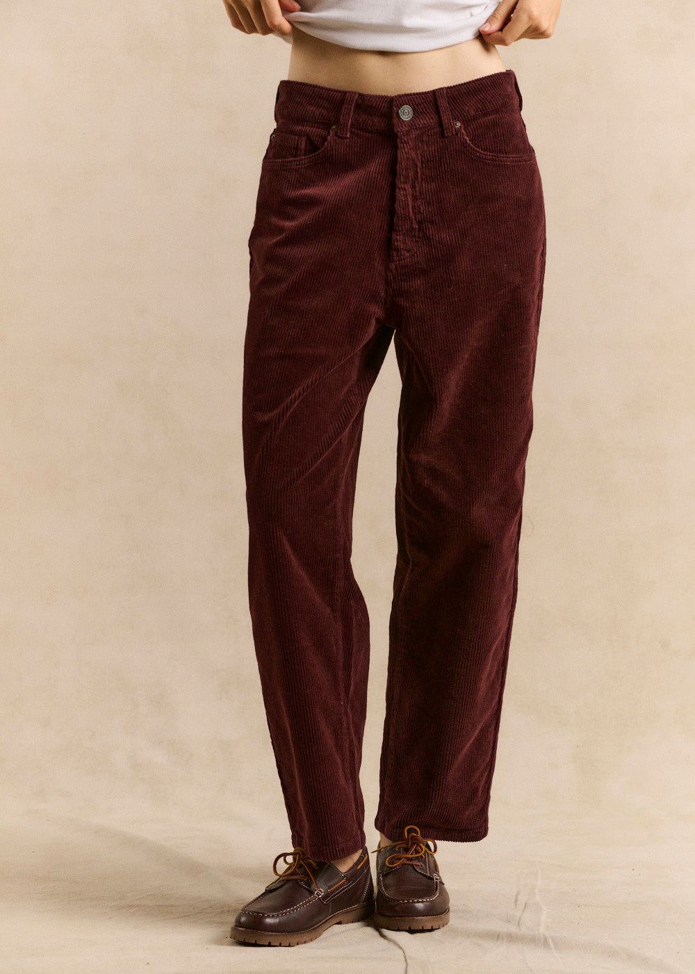 BILLYNI Balloon-cut velvet pants - 1 - Sud Express - Sud Express