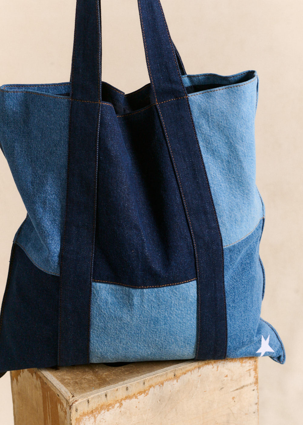 TOTEBAG Denim tote bag  - 2 - Sud Express - Sud Express