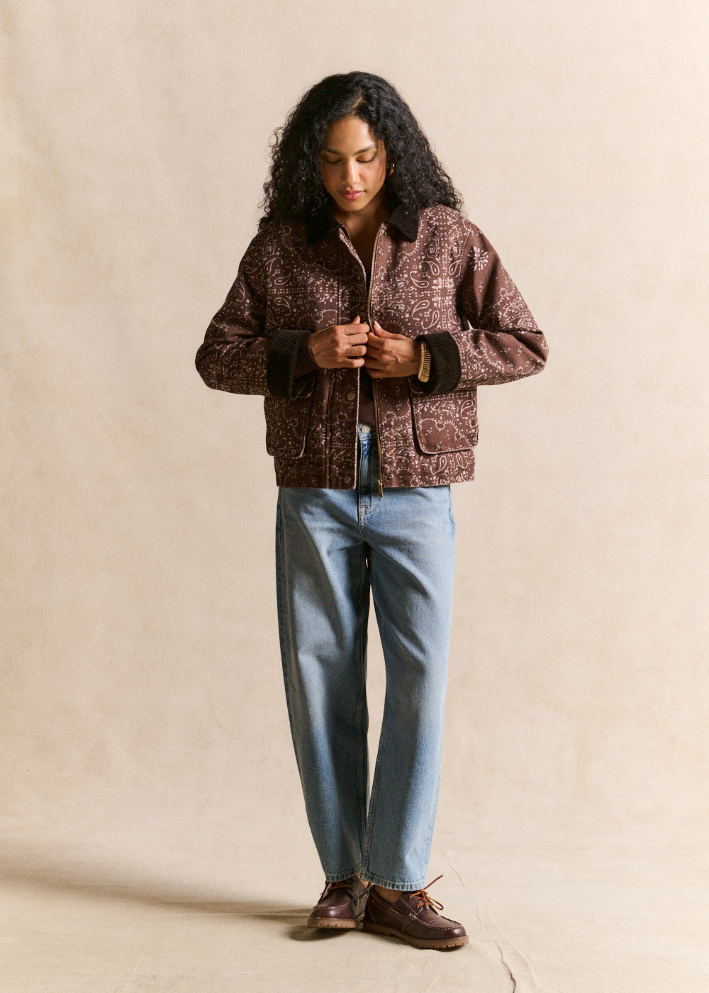 Cotton jacket with paisley print - Sud Express - 5 - Sud Express