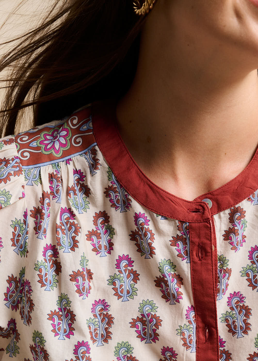 Printed blouse - Sud Express - 2 - Sud Express