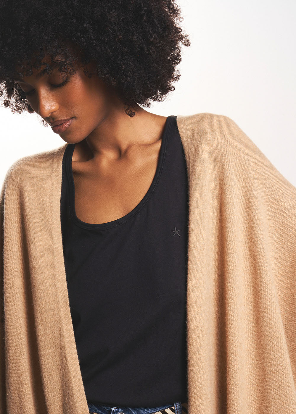 Loose-fitting cashmere cardigan - Sud Express - 2 - Sud Express
