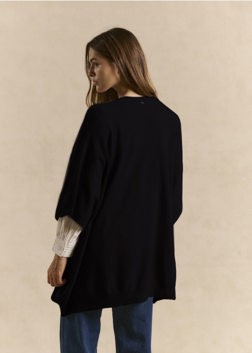 Oversized long cashmere cardigan - Sud Express - 3 - Sud Express