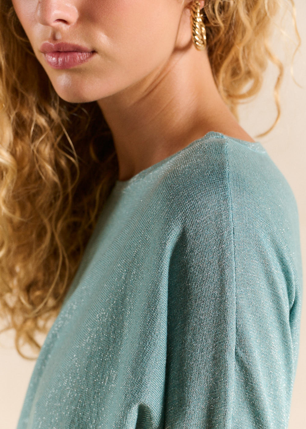 MATADOR Round neck jumper with metallic fibres - 2 - Sud Express - Sud Express