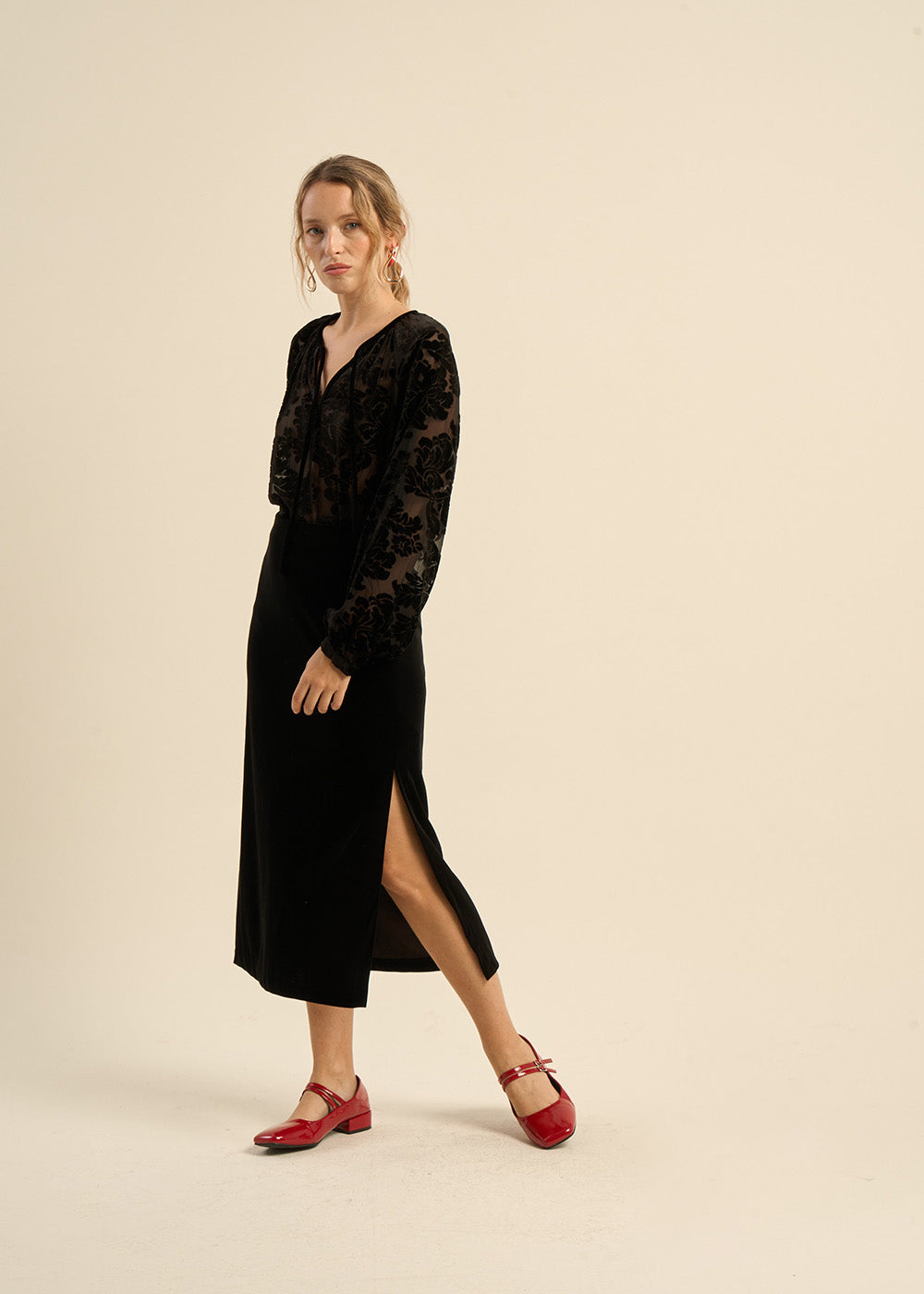 Long slit skirt - Sud Express - 1 - Sud Express