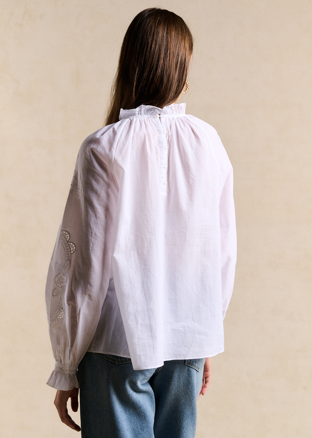 TISABEL Embroidered cotton shirt - 3 - Sud Express - Sud Express