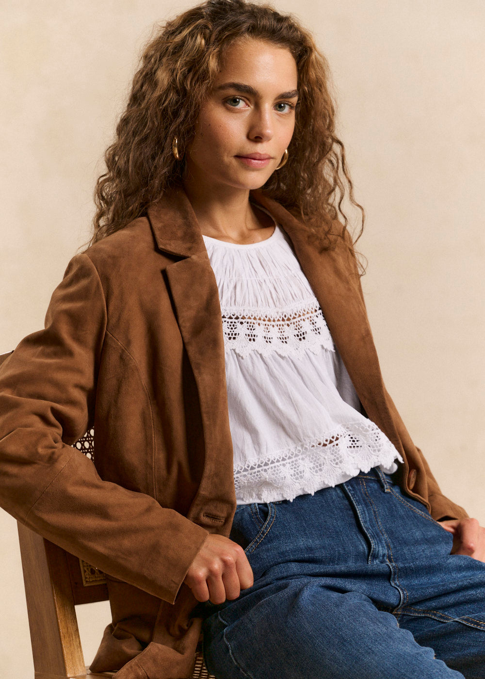 VANESSA Long leather jacket - 4 - Sud Express - Sud Express