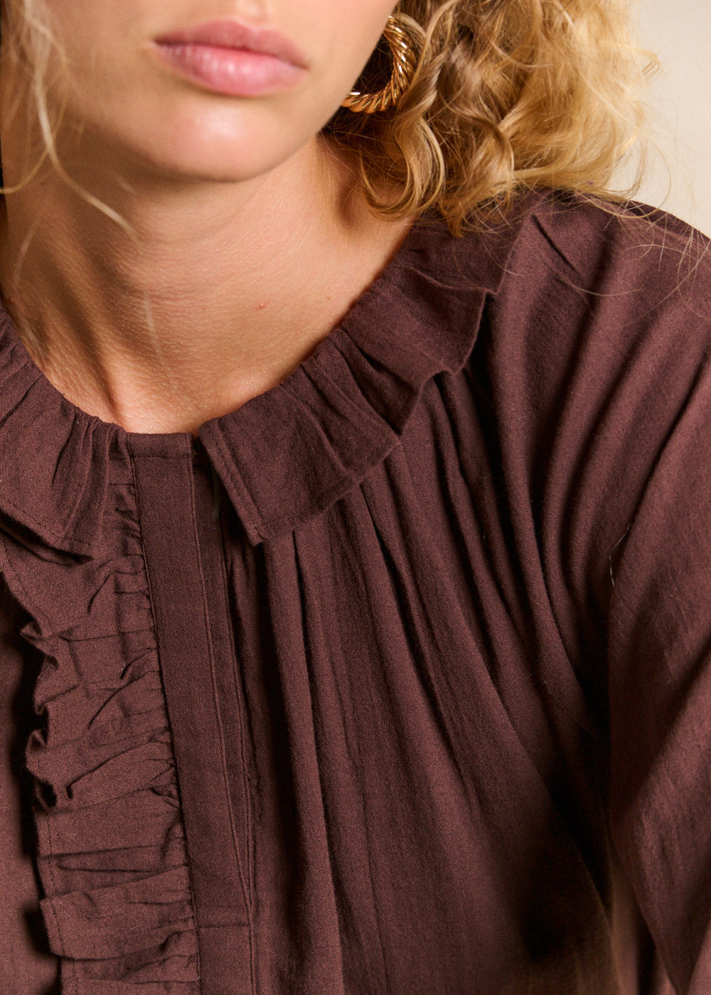 Cotton voile blouse - Sud Express - 2 - Sud Express