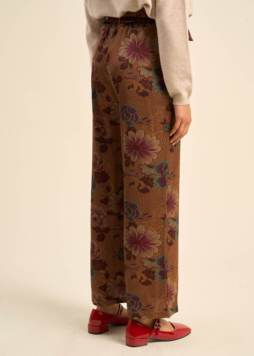 Printed high-waisted pants - Sud Express - 3 - Sud Express