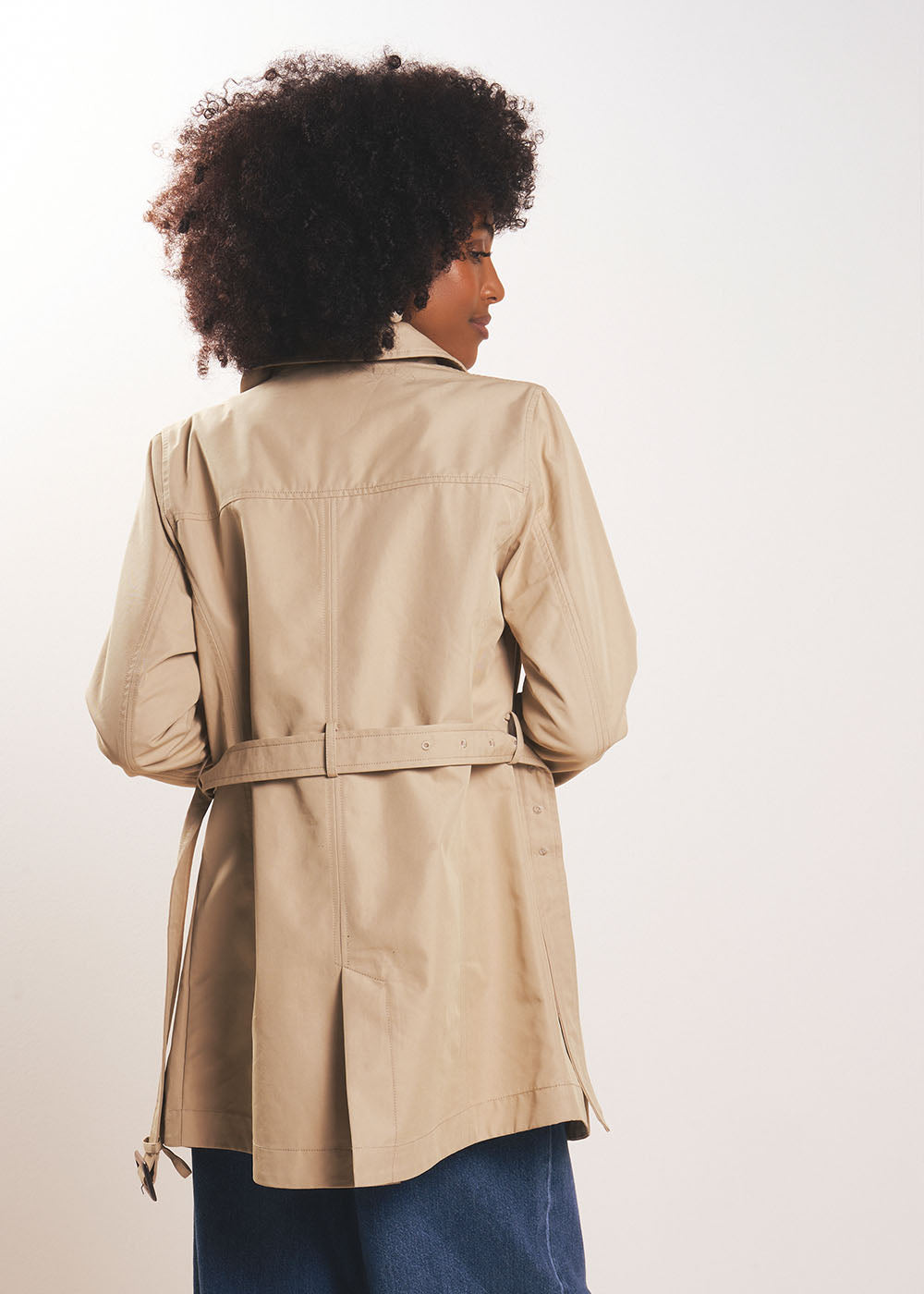 Short waterproof trench coat - Sud Express - 3 - Sud Express