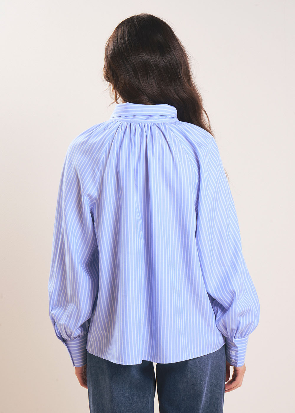 Victorian-style tie-neck shirt - Sud Express - 3 - Sud Express