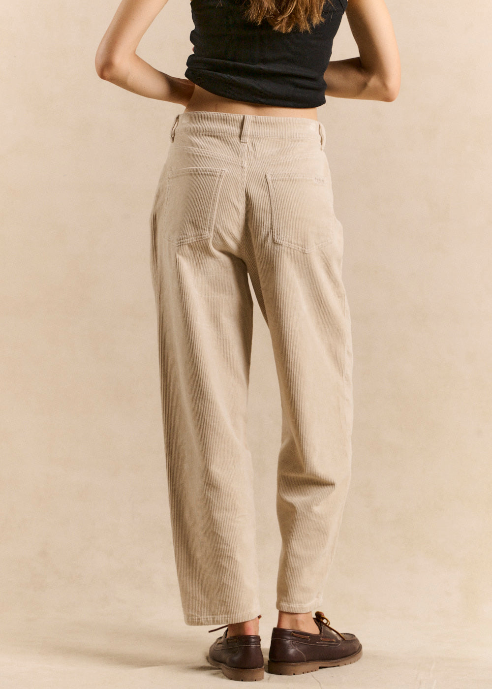BILLYNI Balloon-cut velvet pants - 3 - Sud Express - Sud Express