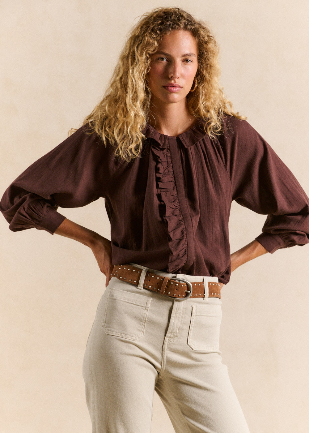 Cotton voile blouse - Sud Express - 1 - Sud Express