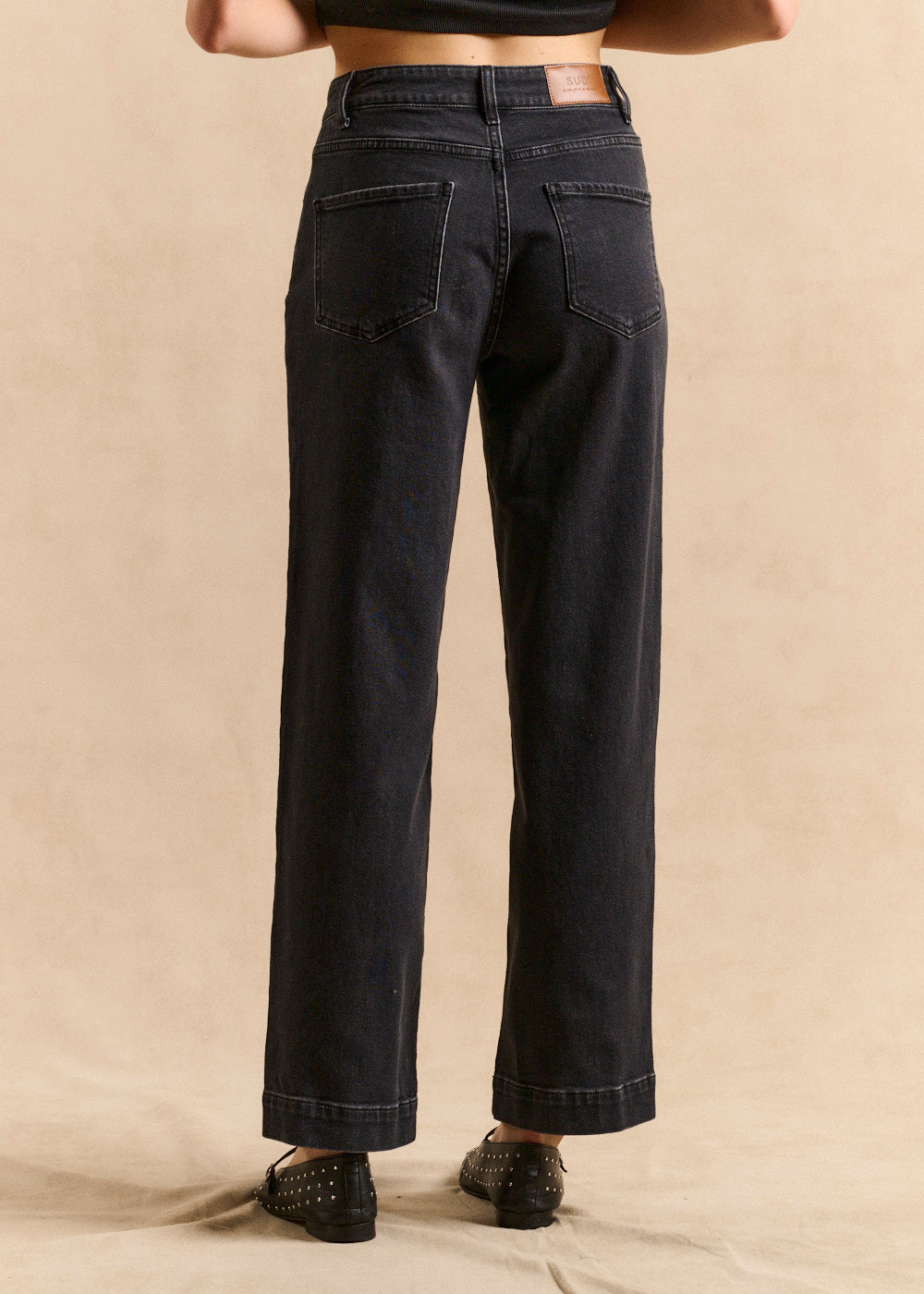 Wide straight-leg boyfriend jeans - Sud Express - 3 - Sud Express