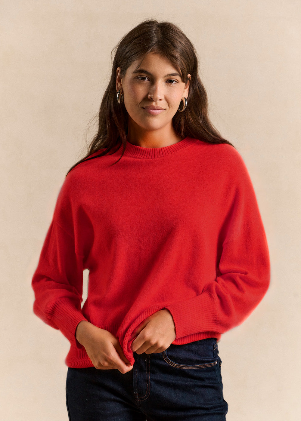 MONPAXE Cropped cashmere sweater  - 1 - Sud Express - Sud Express