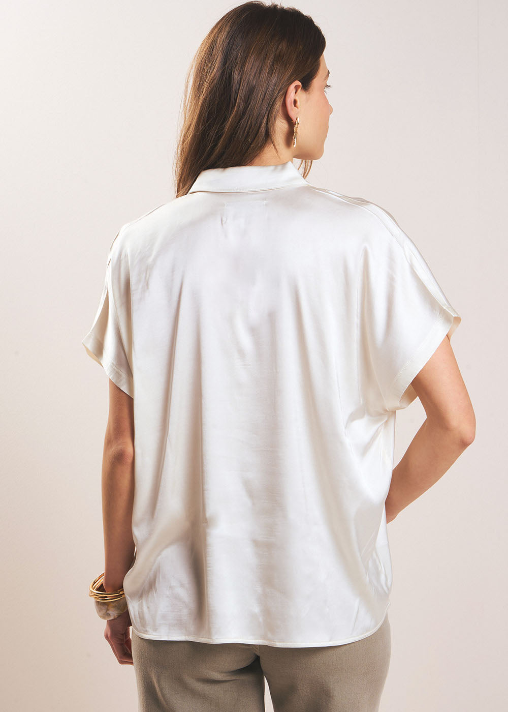 Satin Fluid Blouse - Sud Express - 5 - Sud Express