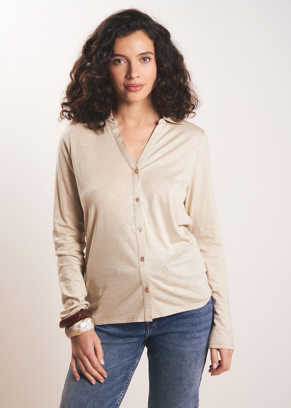 Long-sleeved shirt-collar T-shirt - Sud Express - 5 - Sud Express