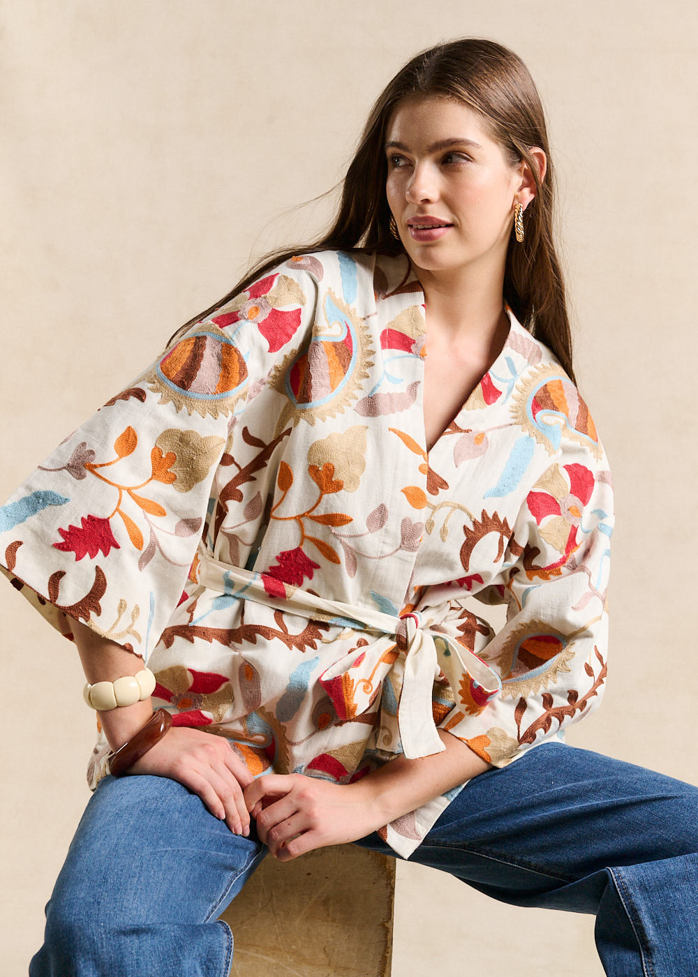 VARELLA Printed kimono  - 1 - Sud Express - Sud Express