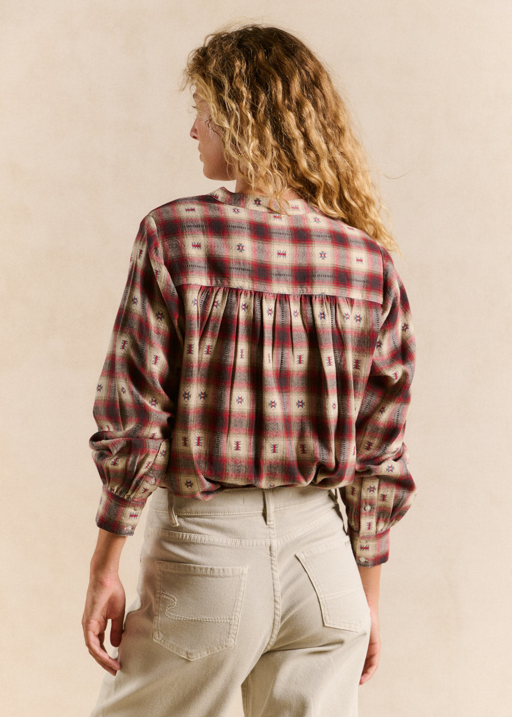 Cotton checked shirt  - Sud Express - 3 - Sud Express