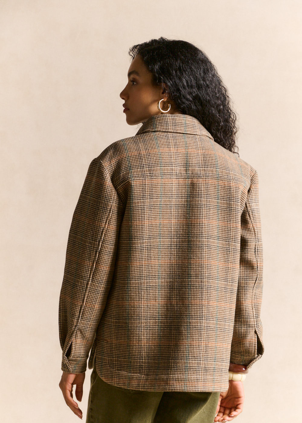 Checked shirt jacket - Sud Express - 3 - Sud Express