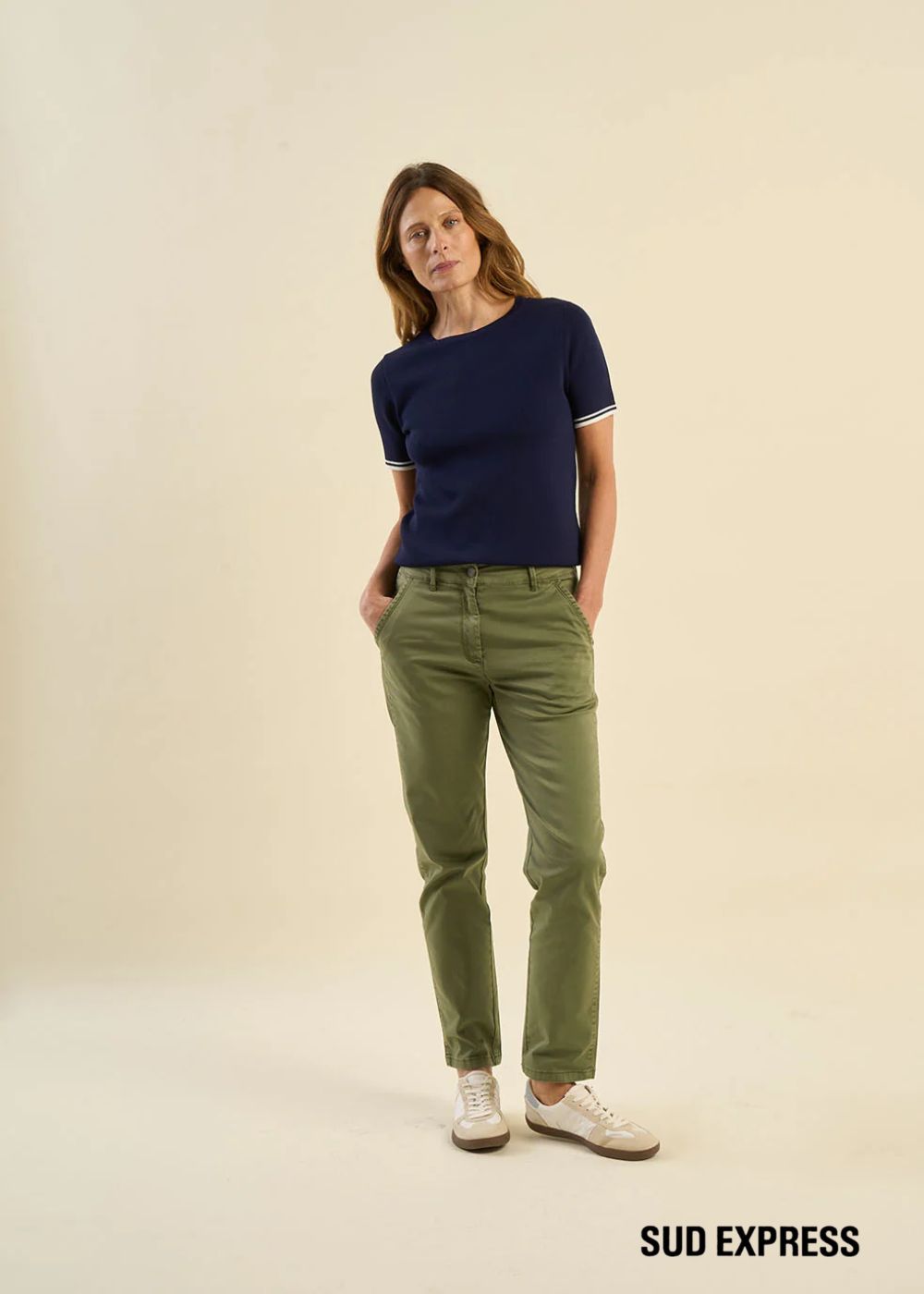 Low-rise chino trousers - Sud Express - 1 - Sud Express