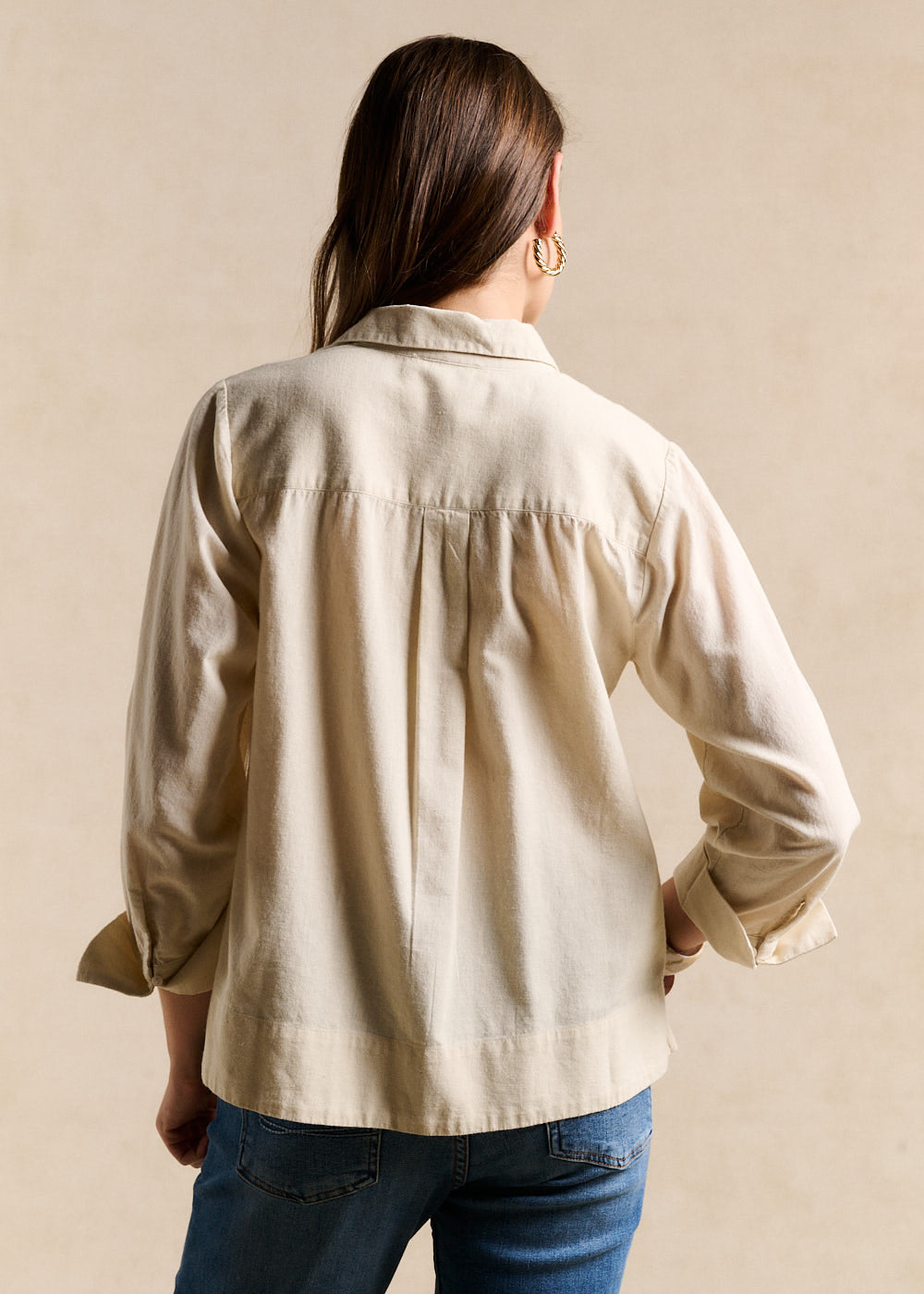 Embroidered Linen and Cotton Blouse - Sud Express - 3 - Sud Express