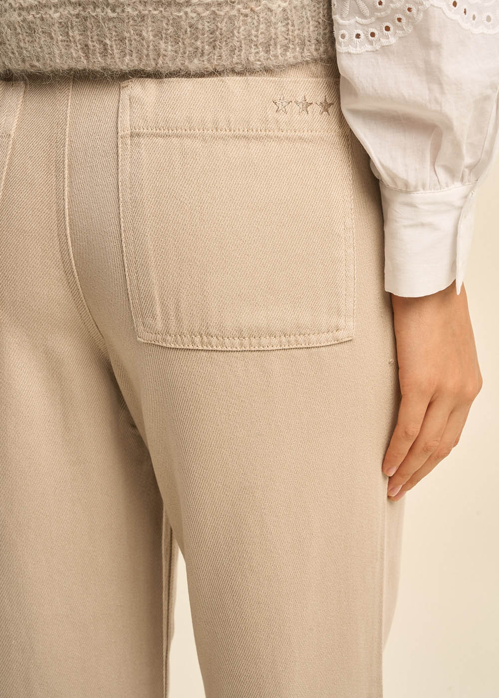 High-waisted straight-leg trousers - Sud Express - 4 - Sud Express