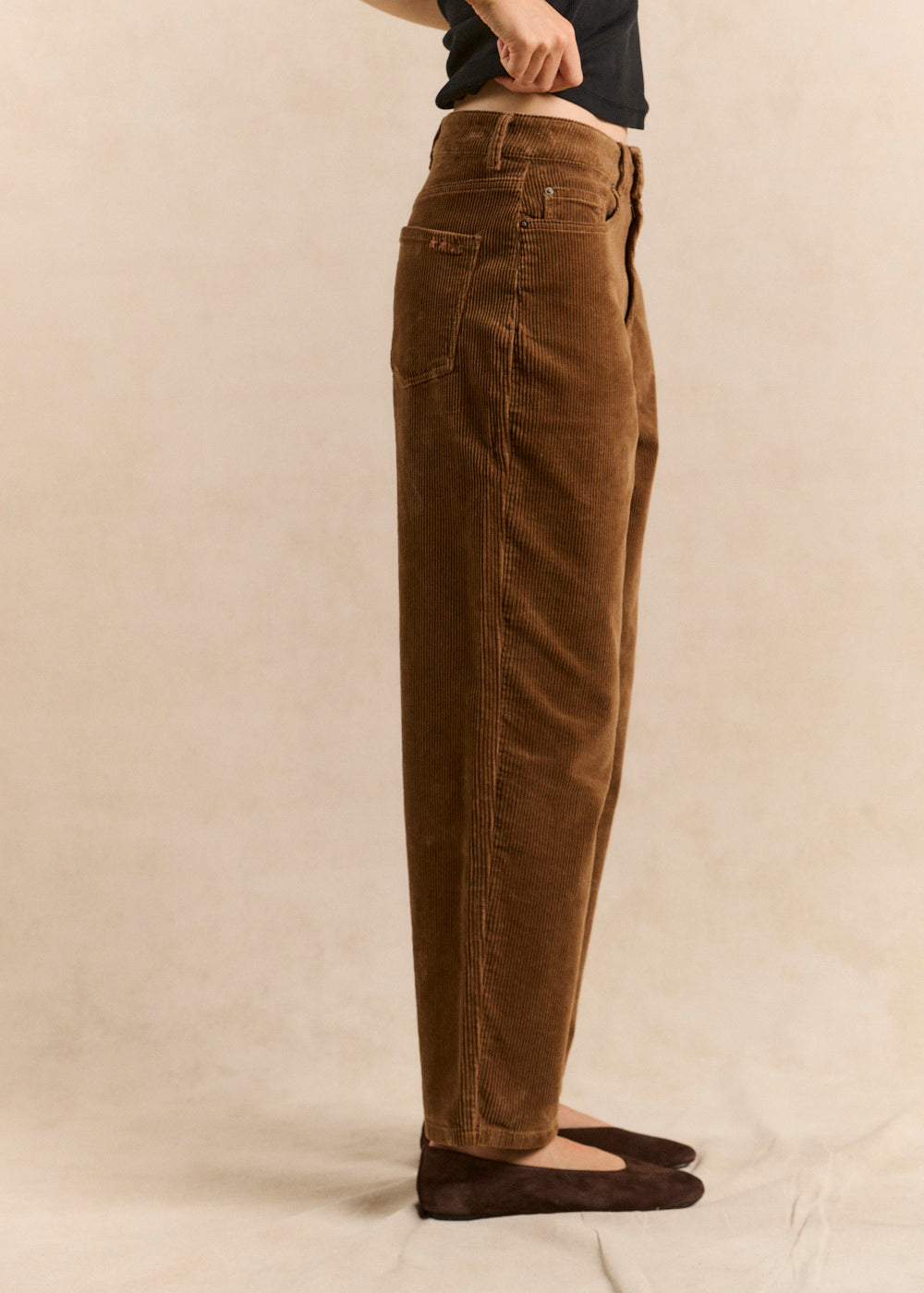 Balloon-cut velvet pants - Sud Express - 6 - Sud Express