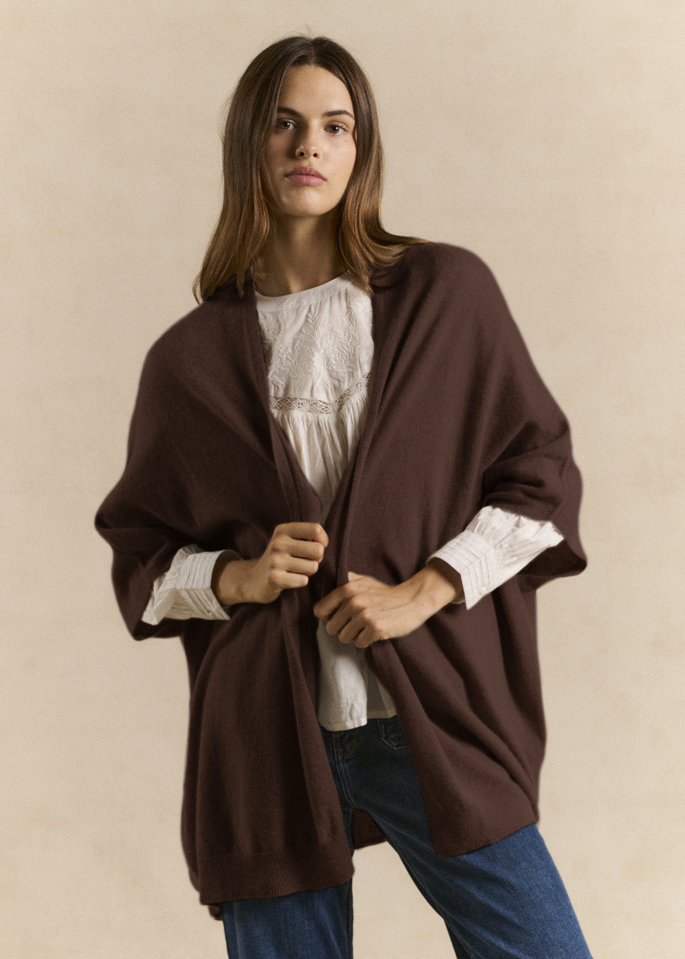 Oversized long cashmere cardigan - Sud Express - 1 - Sud Express