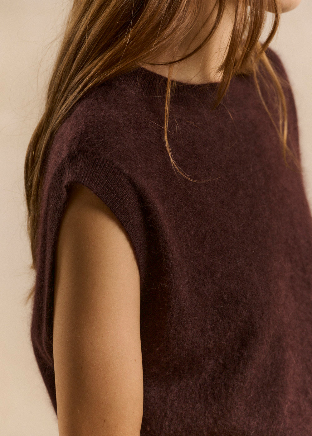 Loose sleeveless sweater in wool and cashmere - Sud Express - 2 - Sud Express
