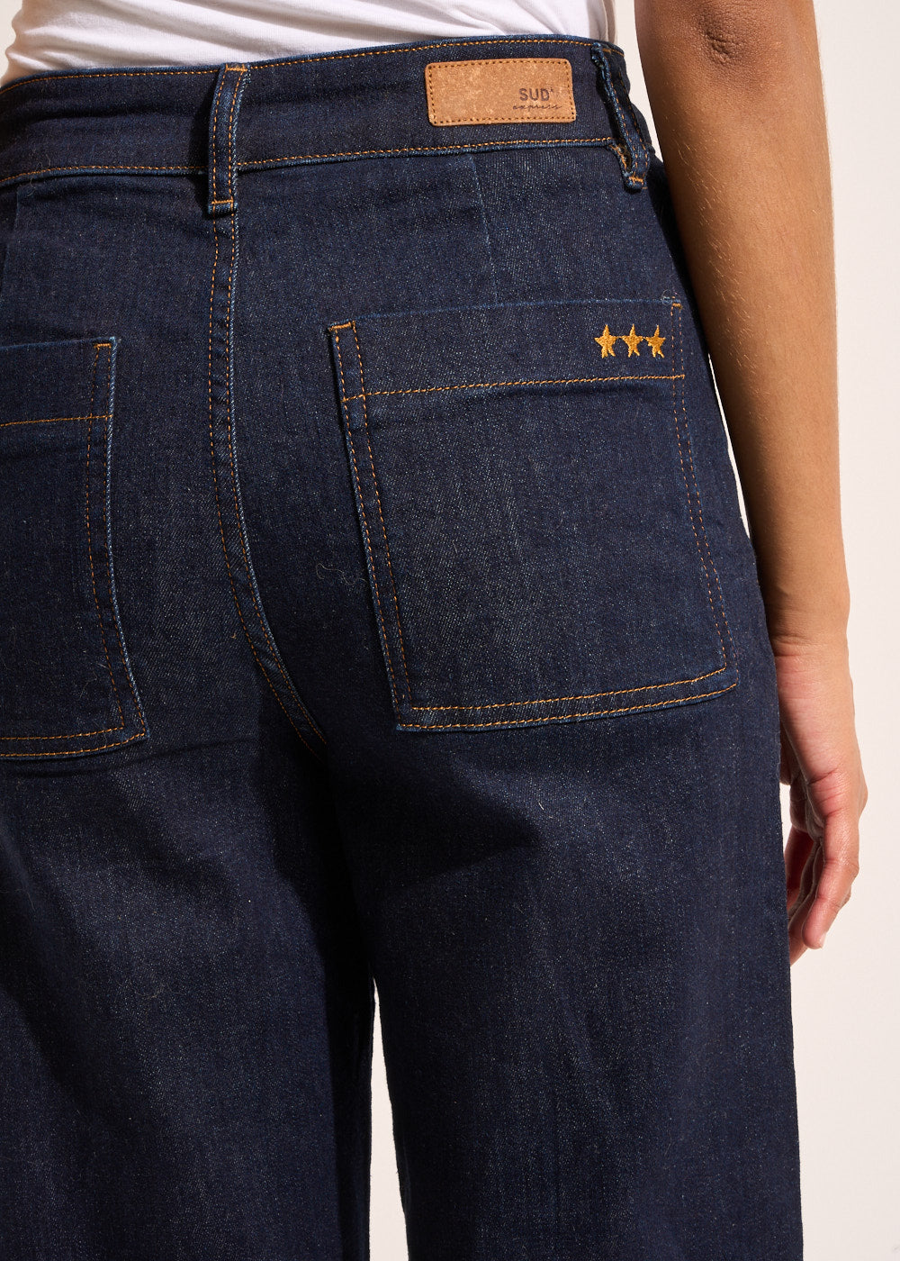 High-waisted wide-leg jeans - Sud Express - 4 - Sud Express