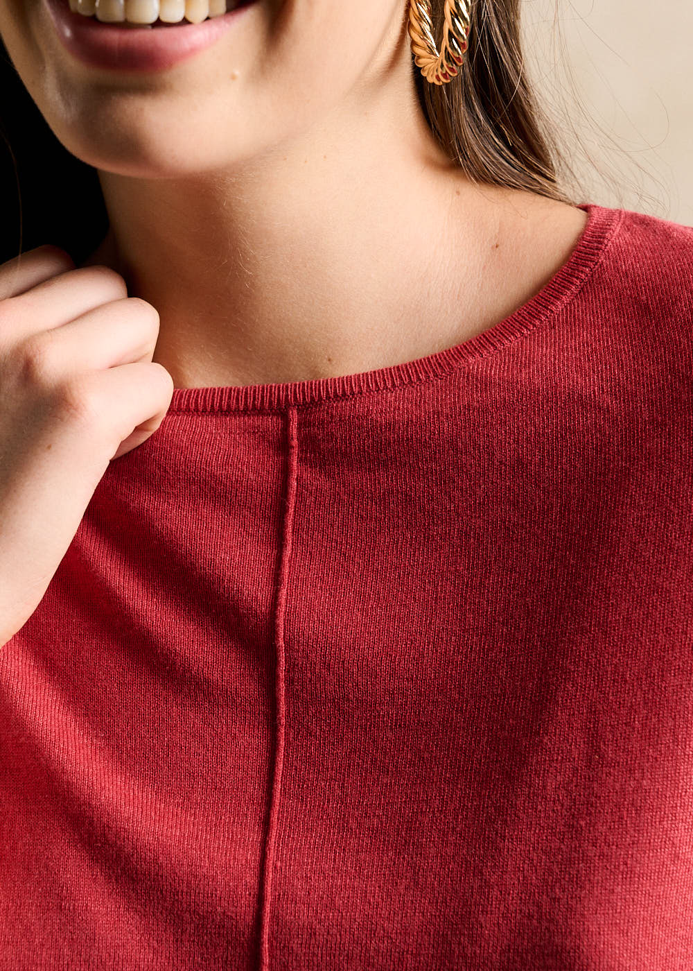 MANONA Oversized boat neck jumper - 2 - Sud Express - Sud Express