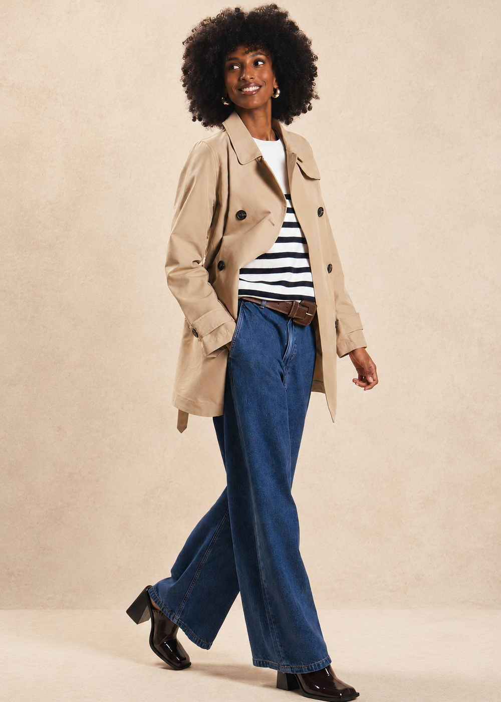 VERITY Short waterproof trench coat - 1 - Sud Express - Sud Express