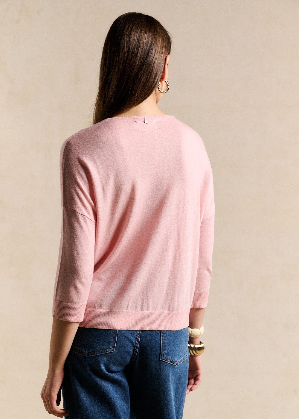 MANONO Oversized V-neck jumper with mid-length sleeves - 3 - Sud Express - Sud Express