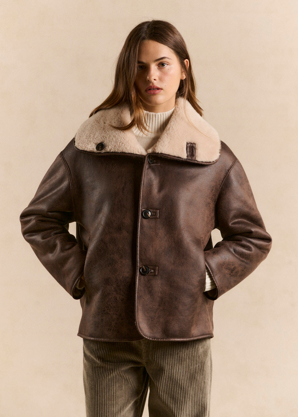 MARINELA Reversible faux fur coat - 1 - Sud Express - Sud Express
