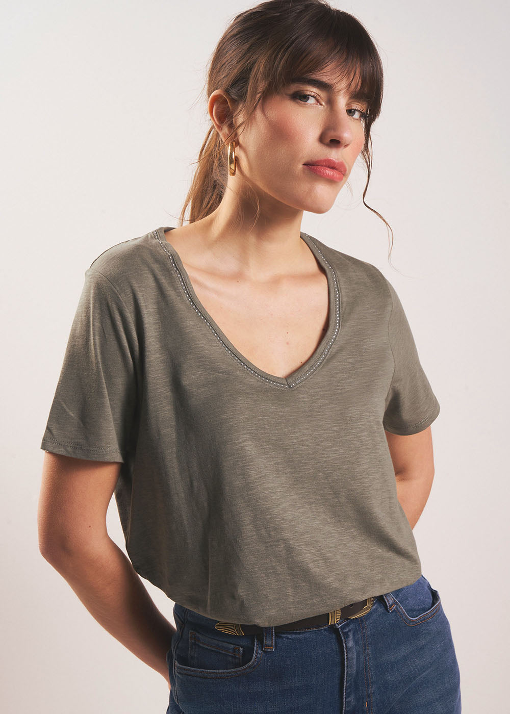 V-neck T-shirt - Sud Express - 5 - Sud Express