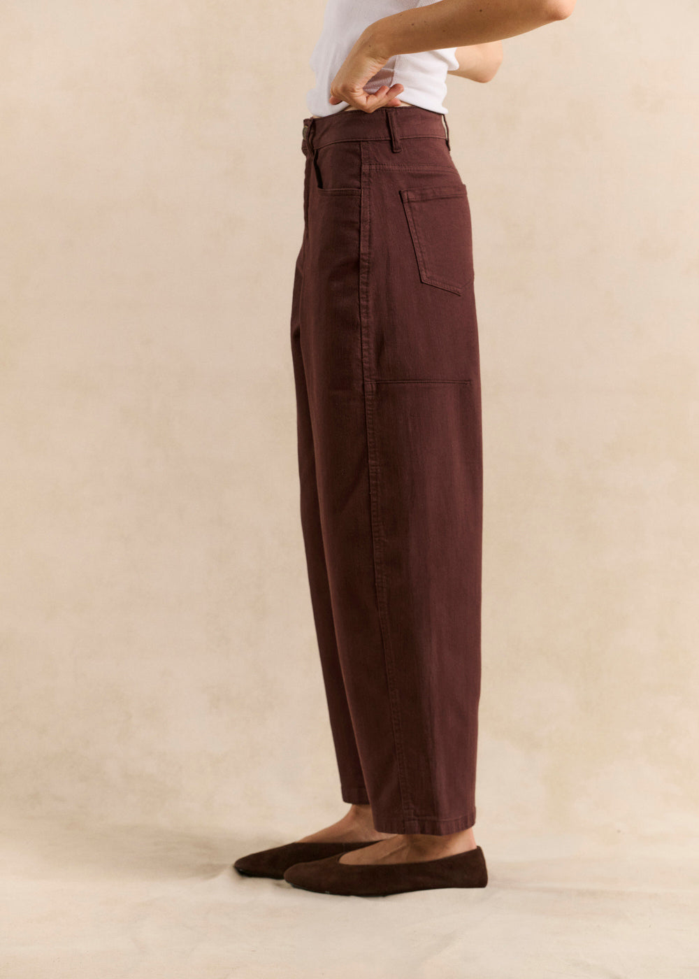 PLIVY Five-pocket barrel-leg trousers - 3 - Sud Express - Sud Express