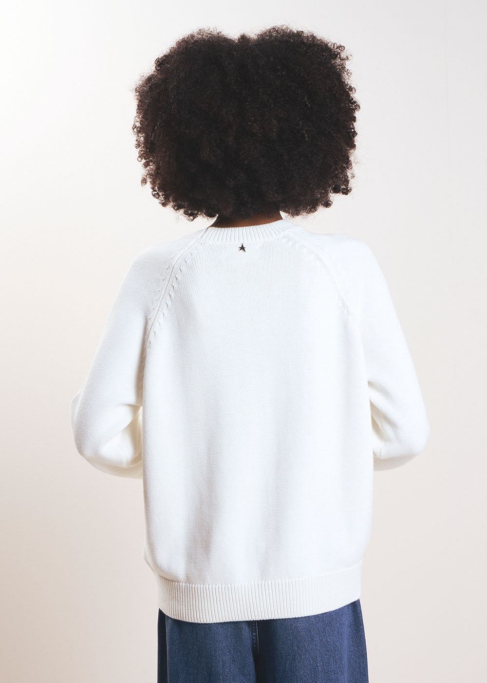 Round neck cotton jumper - Sud Express - 3 - Sud Express