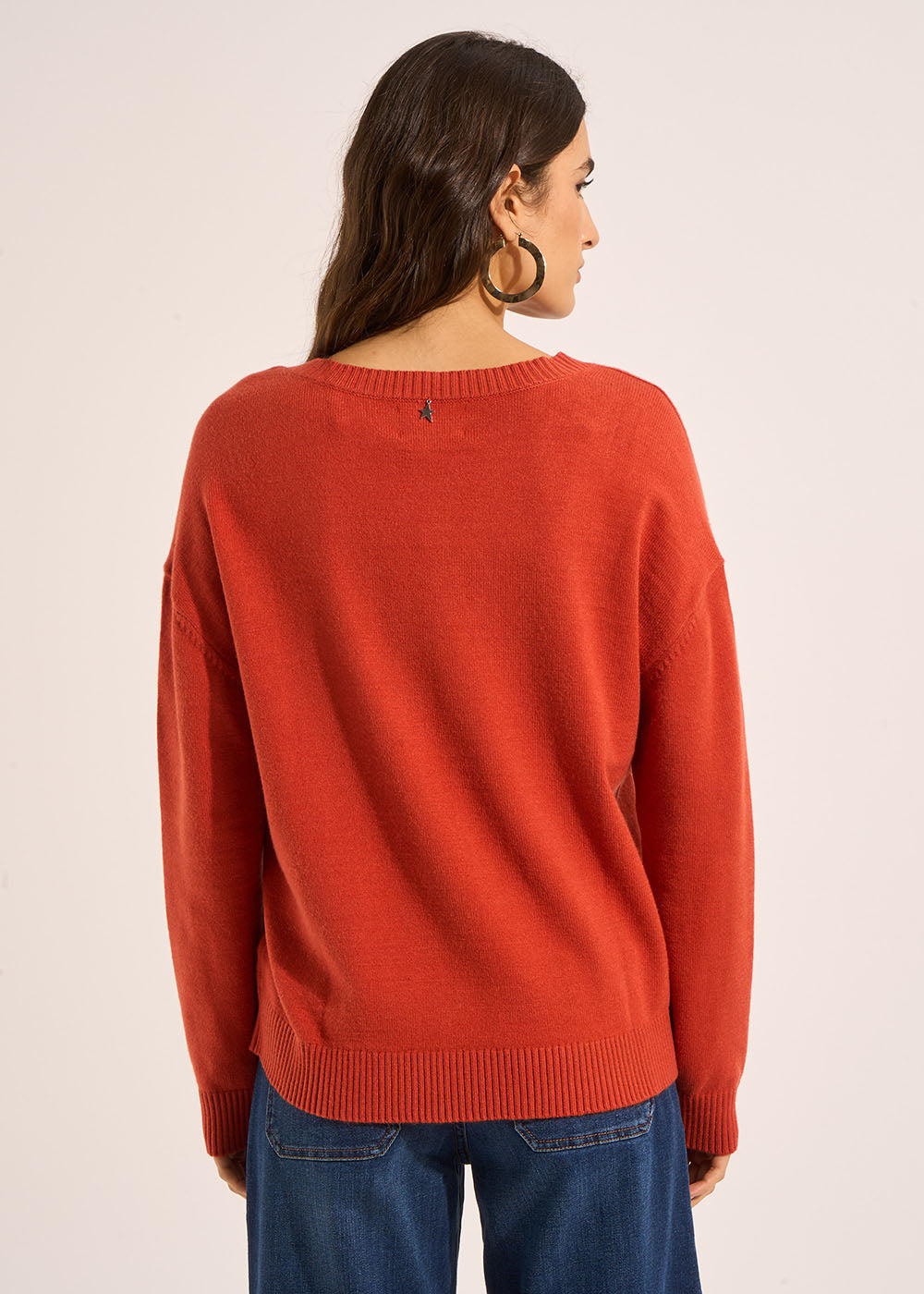 Boxy V-neck sweater - Sud Express - 3 - Sud Express