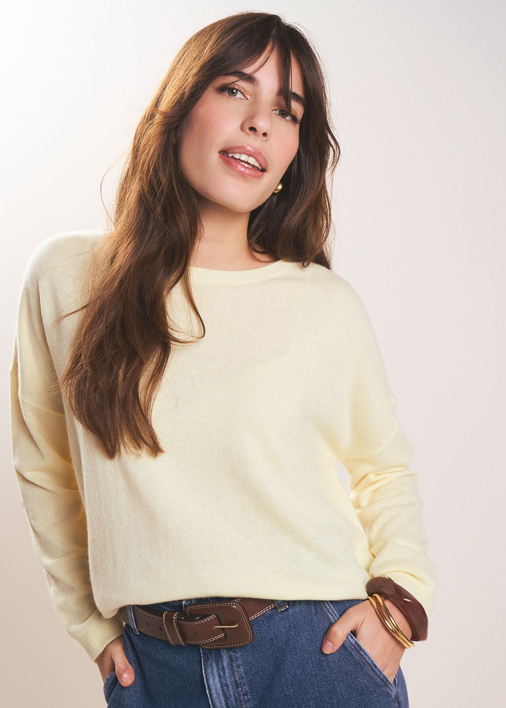 100% cashmere boat-neck jumper - Sud Express - 5 - Sud Express