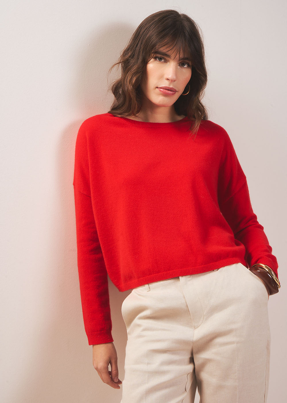 100% cashmere boat-neck jumper - Sud Express - 5 - Sud Express