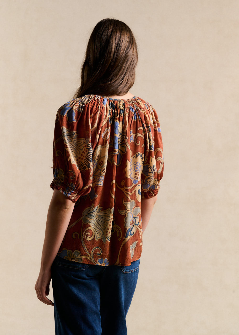 Floral Paisley Print Top - Sud Express - 3 - Sud Express