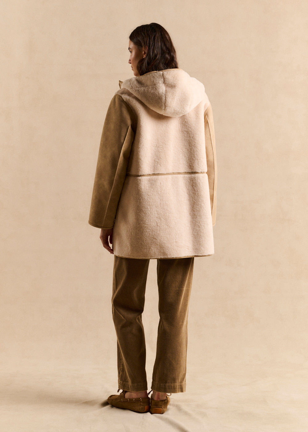 MAHONIA Mixed-material hooded coat - 3 - Sud Express - Sud Express