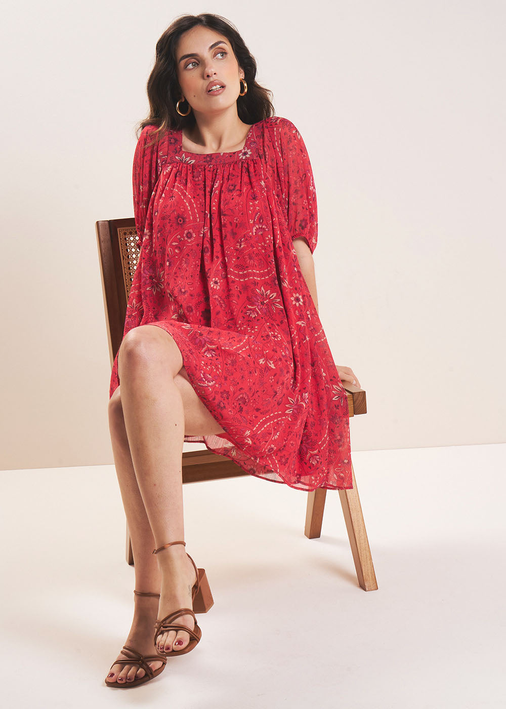 Short printed dress - Sud Express - 6 - Sud Express