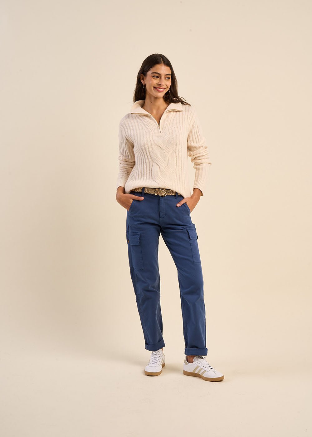 High-waisted cargo pants - Sud Express - 1 - Sud Express