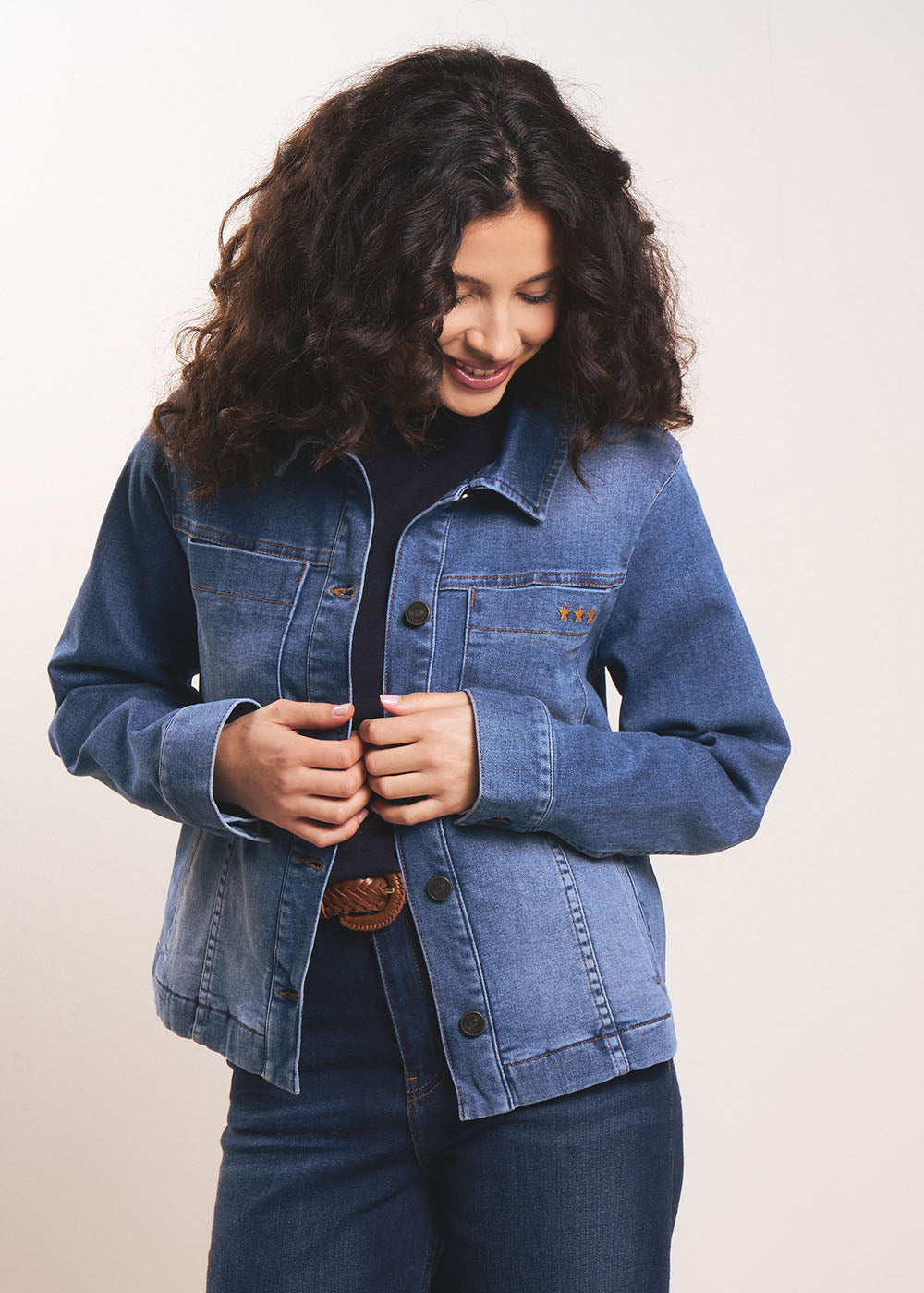 Structured denim jacket - Sud Express - 5 - Sud Express