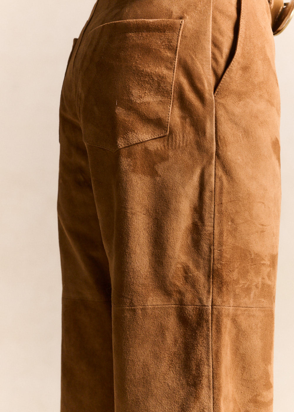 Straight-leg leather trousers - Sud Express - 5 - Sud Express