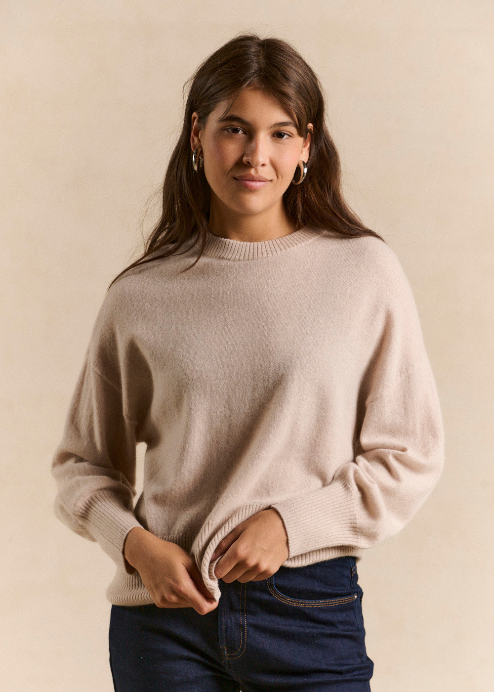 Cropped cashmere sweater  - Sud Express - 1 - Sud Express