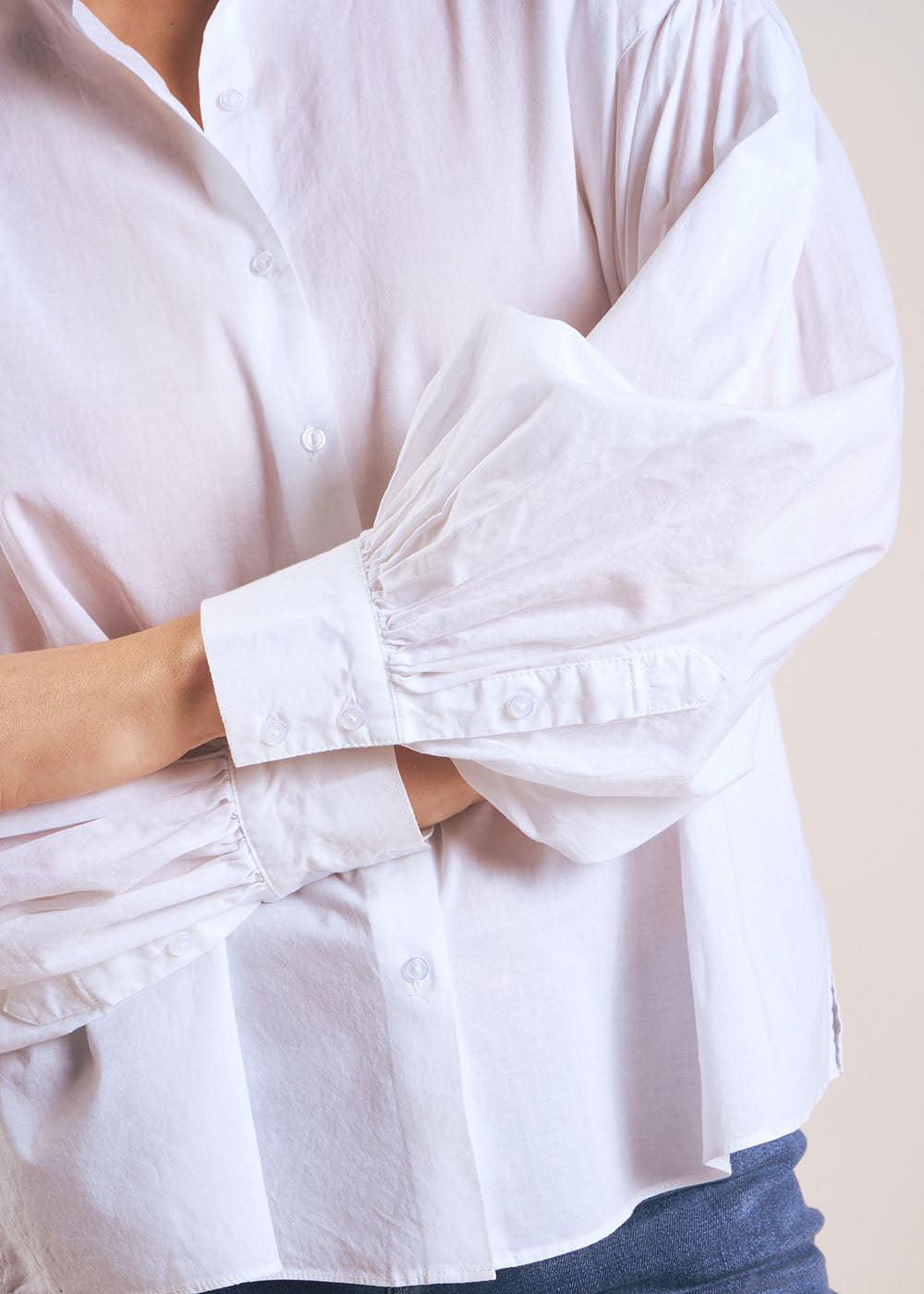 Long-sleeved cotton voile blouse - Sud Express - 2 - Sud Express