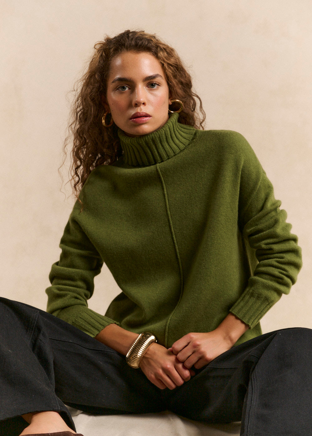 Loose turtleneck wool sweater - Sud Express - 5 - Sud Express