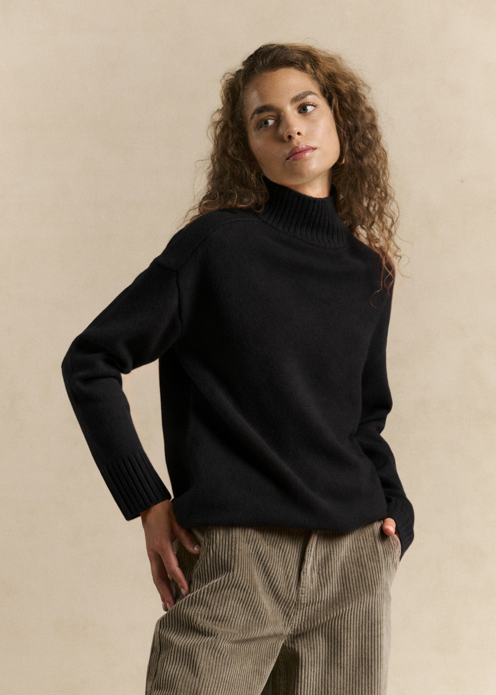 High-necked woollen jumper - Sud Express - 1 - Sud Express